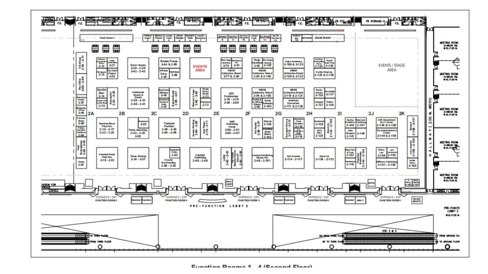 second floor map MIBF 2026